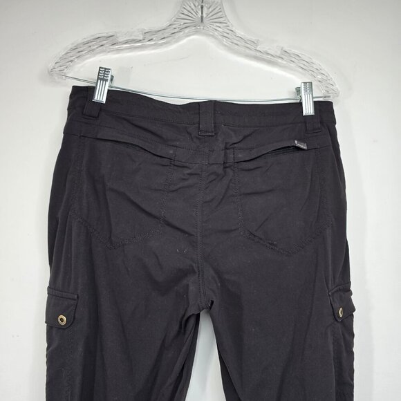 Eddie Bauer Pants Black Womens Size 8 First Ascent Capri Outdoor Hiking Camping - Picture 3 of 8